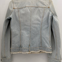 VINTAGE DOLCE&GABBANA FRAYED LIGHT WASH DENIM JACKET