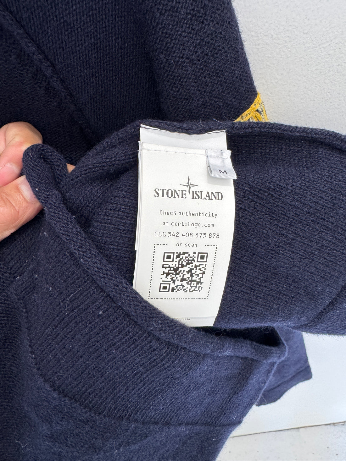 STONE ISLAND WOOL STAND COLLAR ZIP UP SWEATER