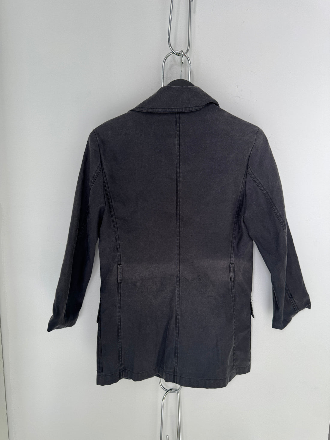 VINTAGE FENDI NAVY WASHED UTILITY JACKET
