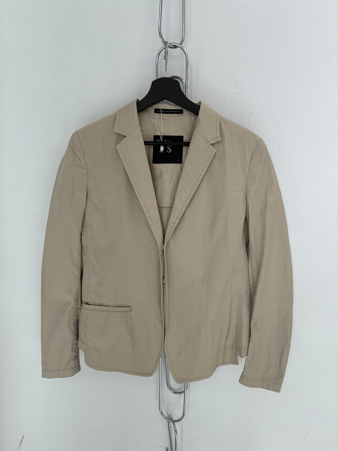 YOHJI YAMAMOTO Y'S BEIGE BOTTON BLAZER