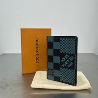 LOUIS VUITTON VIRGIL ABLOH DAMIER INFINI POCKET ORGANIZER - AQUAMARINE