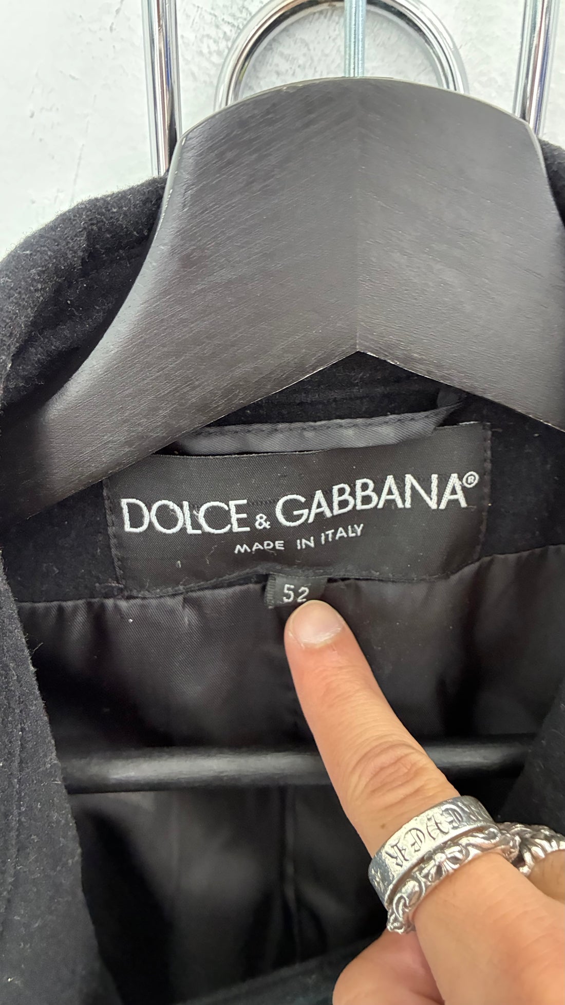 DOLCE & GABBANA DOUBLE BREASTED WOOL COAT