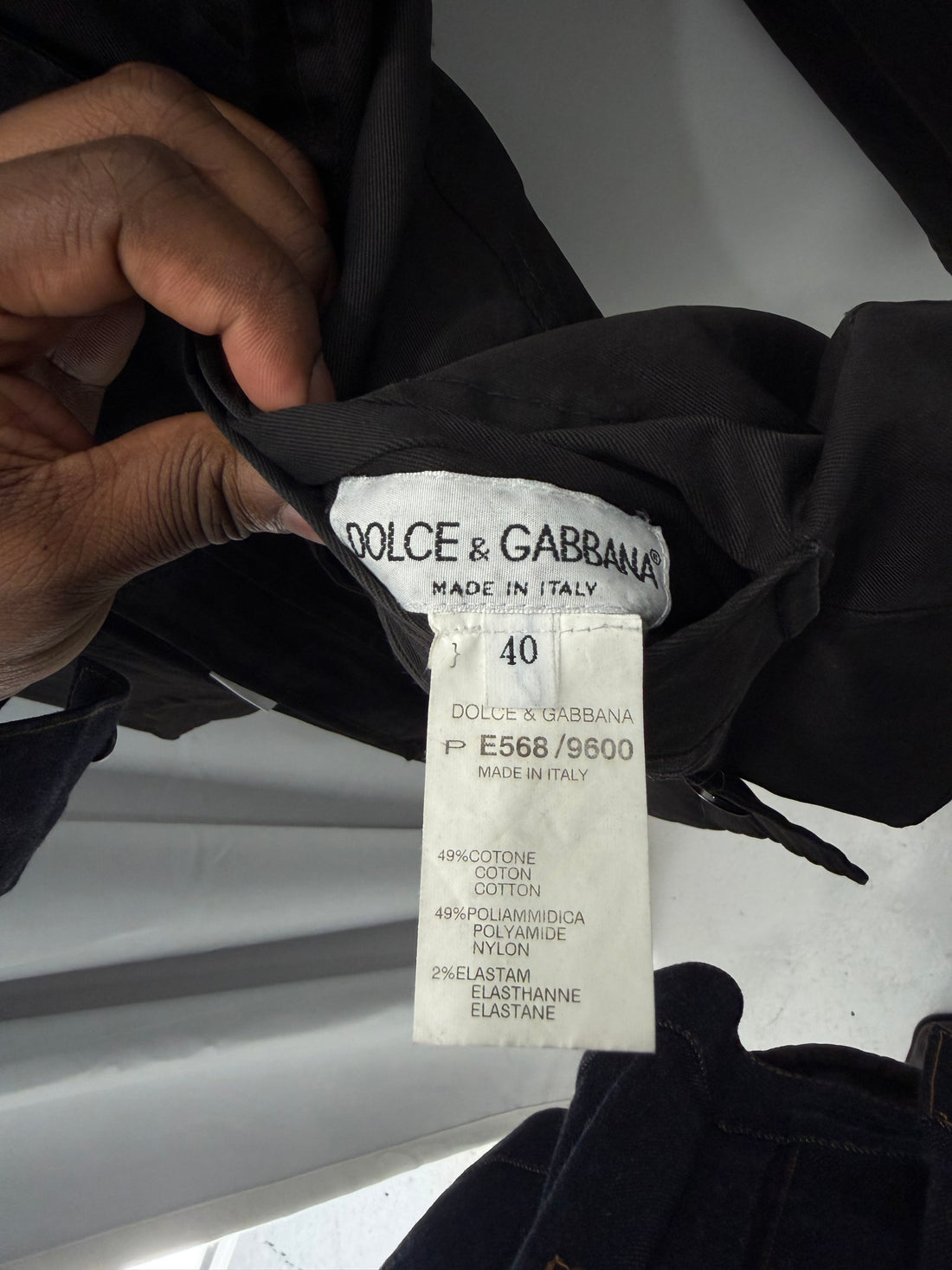 VINTAGE DOLCE&GABBANA BLACK REVERSIBLE JACKET