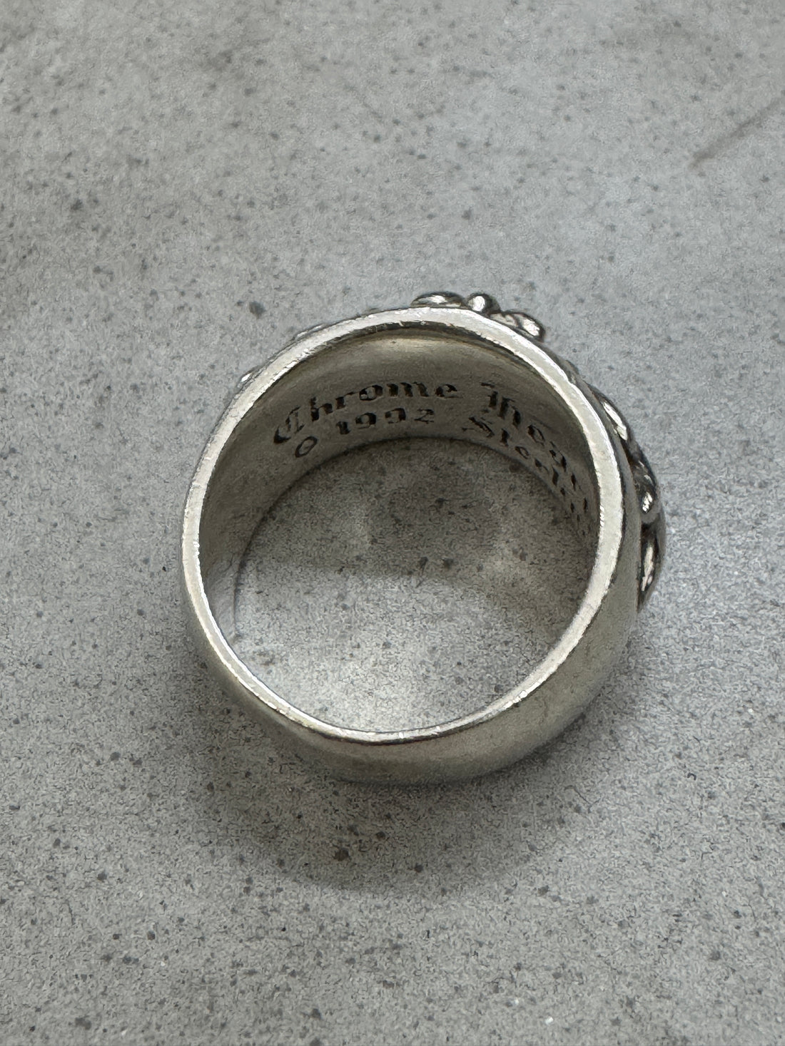CHROME HEARTS SINGLE FLORAL RING