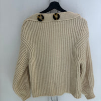 ACNE STUDIOS CREAM WOOL BATEAU NECKLINE SWEATER