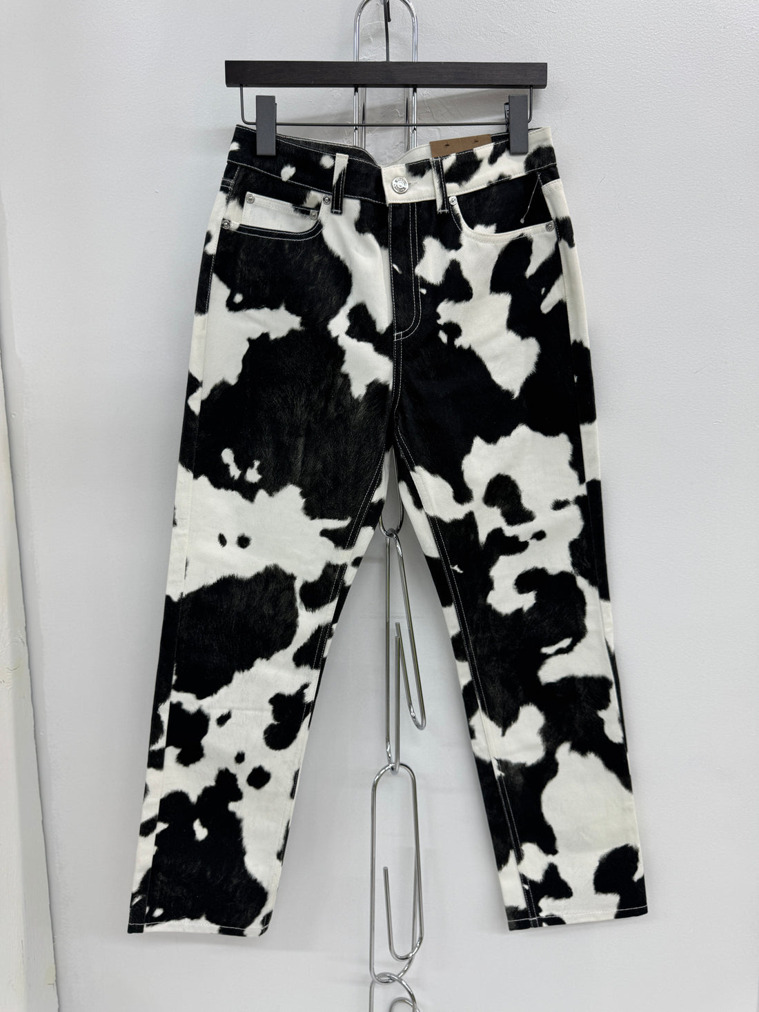 WOMENS BURBERRY COW PRINT PANTS