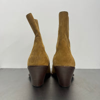CELINE SUEDE COWBOY BOOTS