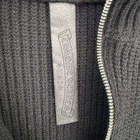 CHROME HEARTS LEATHER CEMETERY PATCH QUARTER ZIP