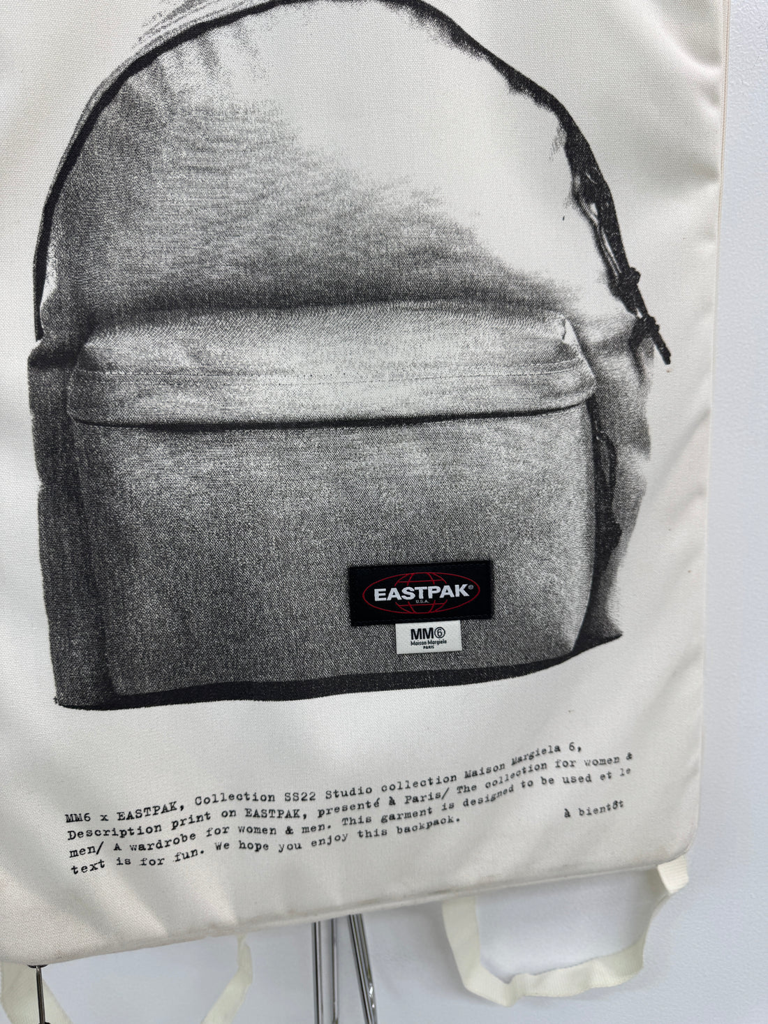MARGIELA MM6 X EASTPAK POSTER DRIPPING BAG