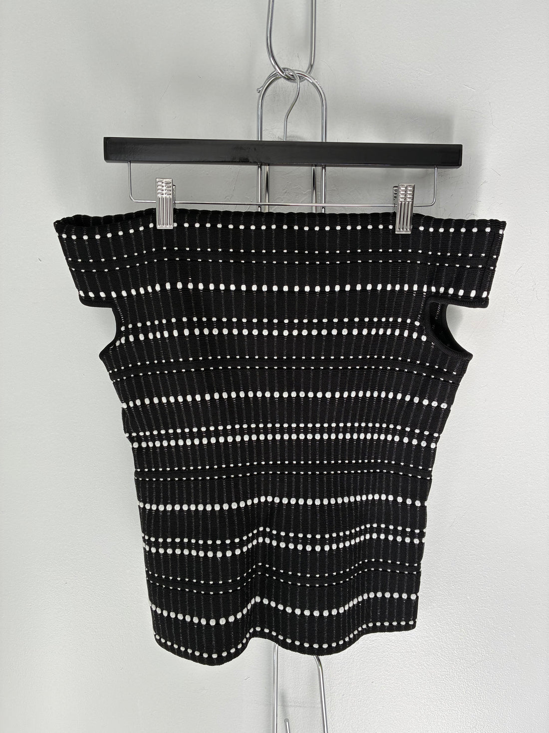 ALEXANDER MCQUEEN GRAPHIC PRINT OFF-THE SHOULDER TOP