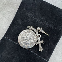 CHROME HEARTS TRIPLE CHARM EARRING