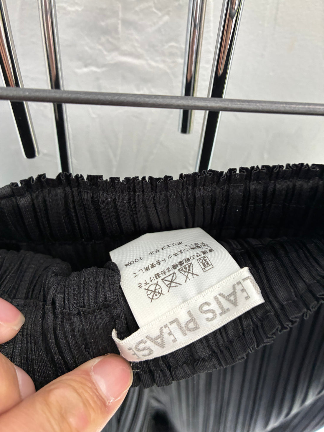 PLEATS PLEASE BLACK PANTS