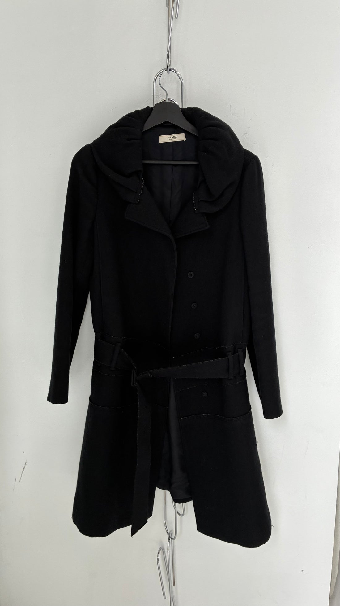 2006 PRADA WOOL TRIMMED COAT