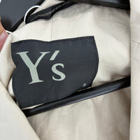 YOHJI YAMAMOTO Y'S BEIGE BOTTON BLAZER
