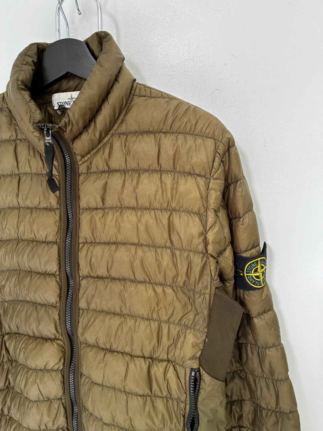 STONE ISLAND GREEN PUFFER JACKET