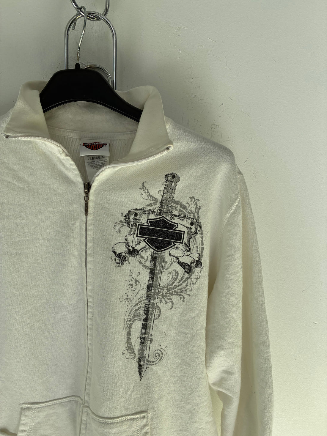 HARLEY DAVIDSON DAGGER ZIP UP SWEATER