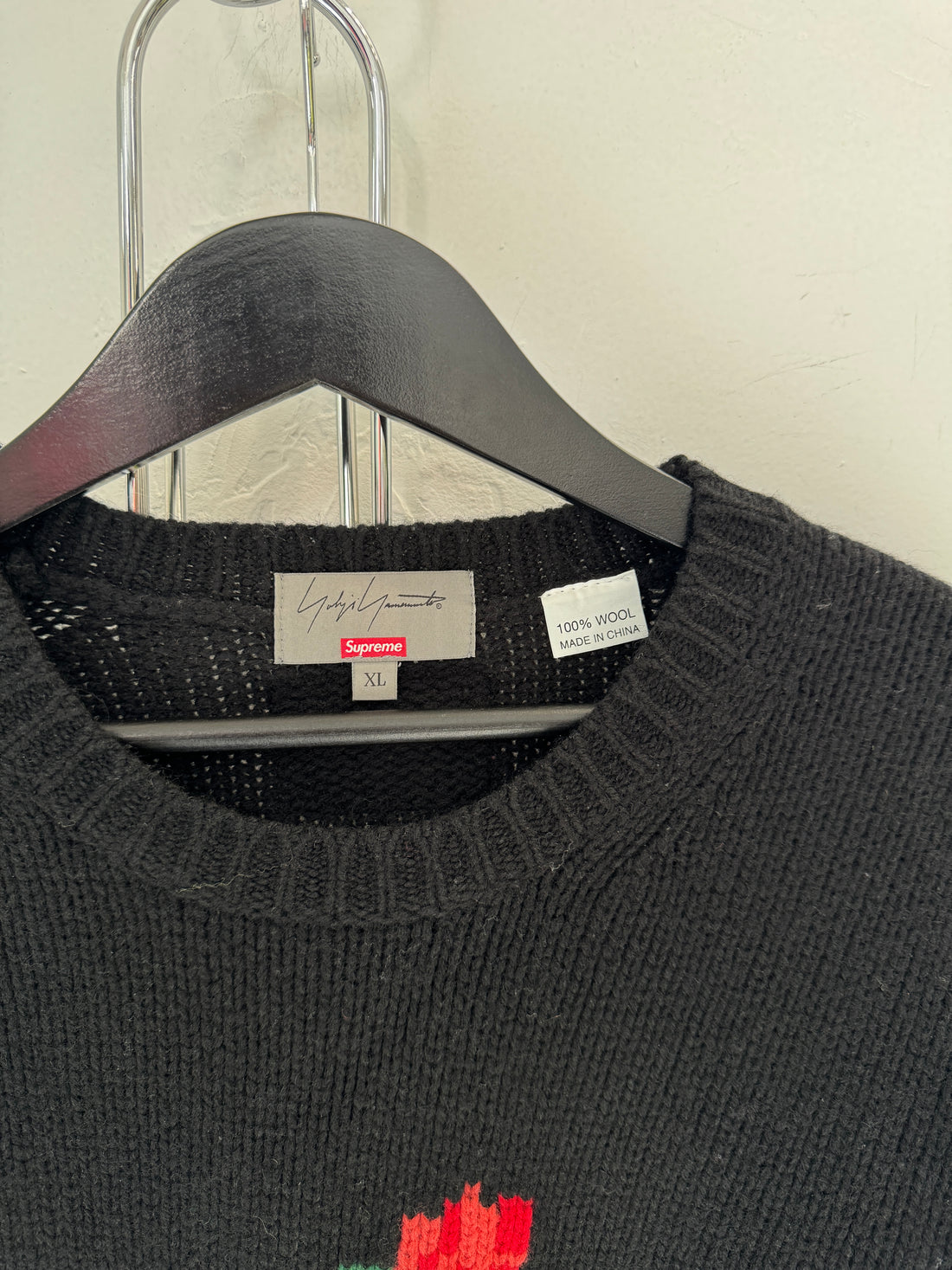 SUPREME X YOHJI FLOWER SWEATER