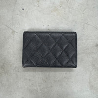 CHANEL CAVIAR QUILTED FLAP CARD HOLDER