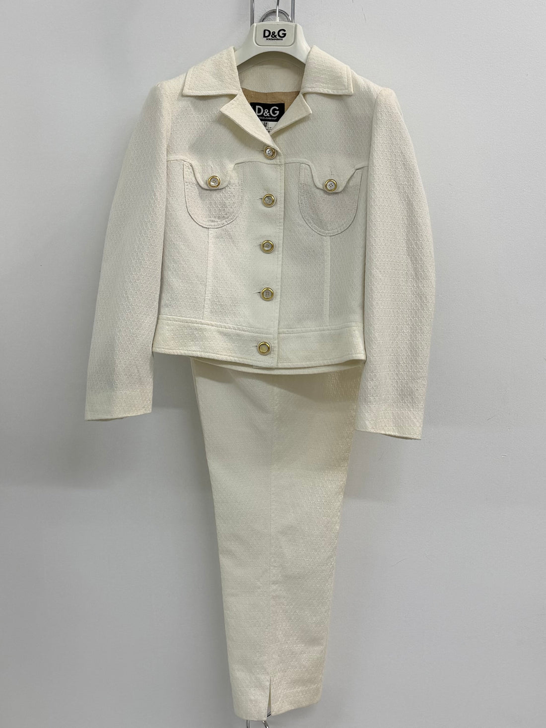 2001 DOLCE & GABBANA IVORY MATCHING SET