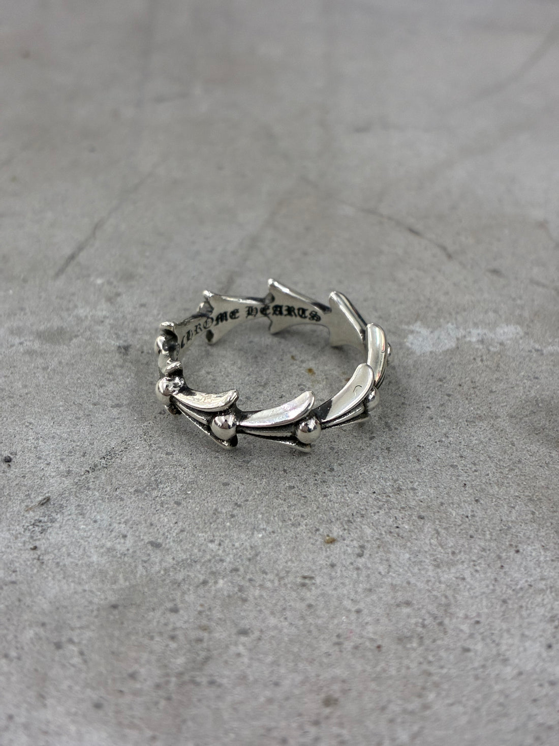 CHROME HEARTS BRAND NEW CROSS TAIL RING