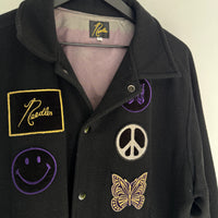 NEEDLES PEACE PATCH VARSITY JACKET