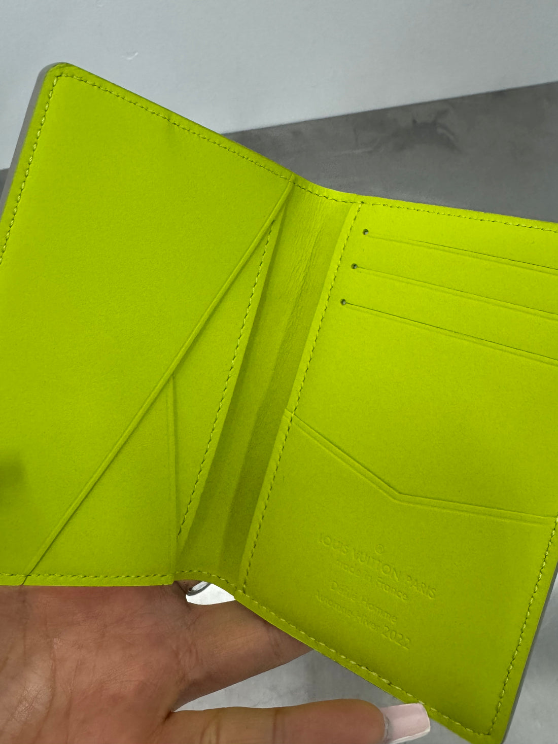 LOUIS VUITTON VIRGIL ABLOH TAURILLON ROCK CLIMBING POCKET ORGANIZER - CHALK