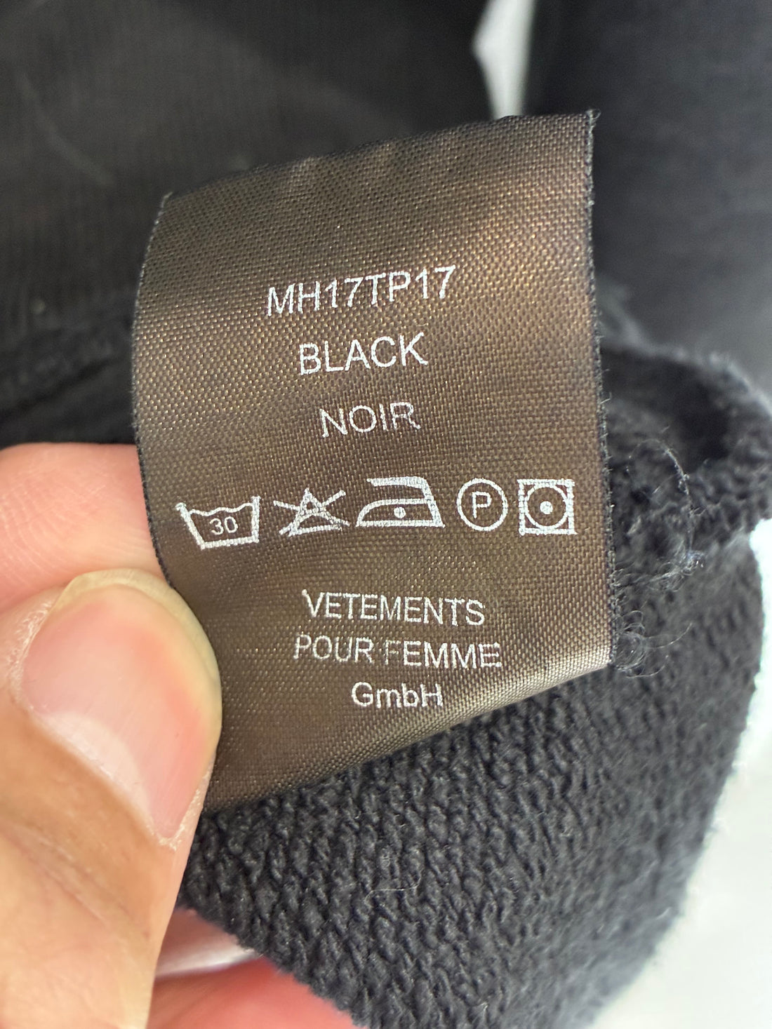 VETEMENTS TOTAL F***KIN DARKNESS HOODIE
