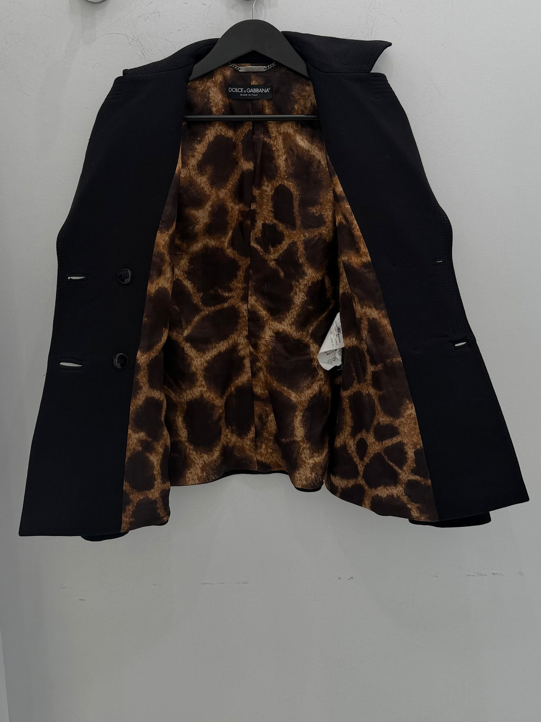 2000S DOLCE & GABBANA WOOL DOUBLE BREASTED JACKET