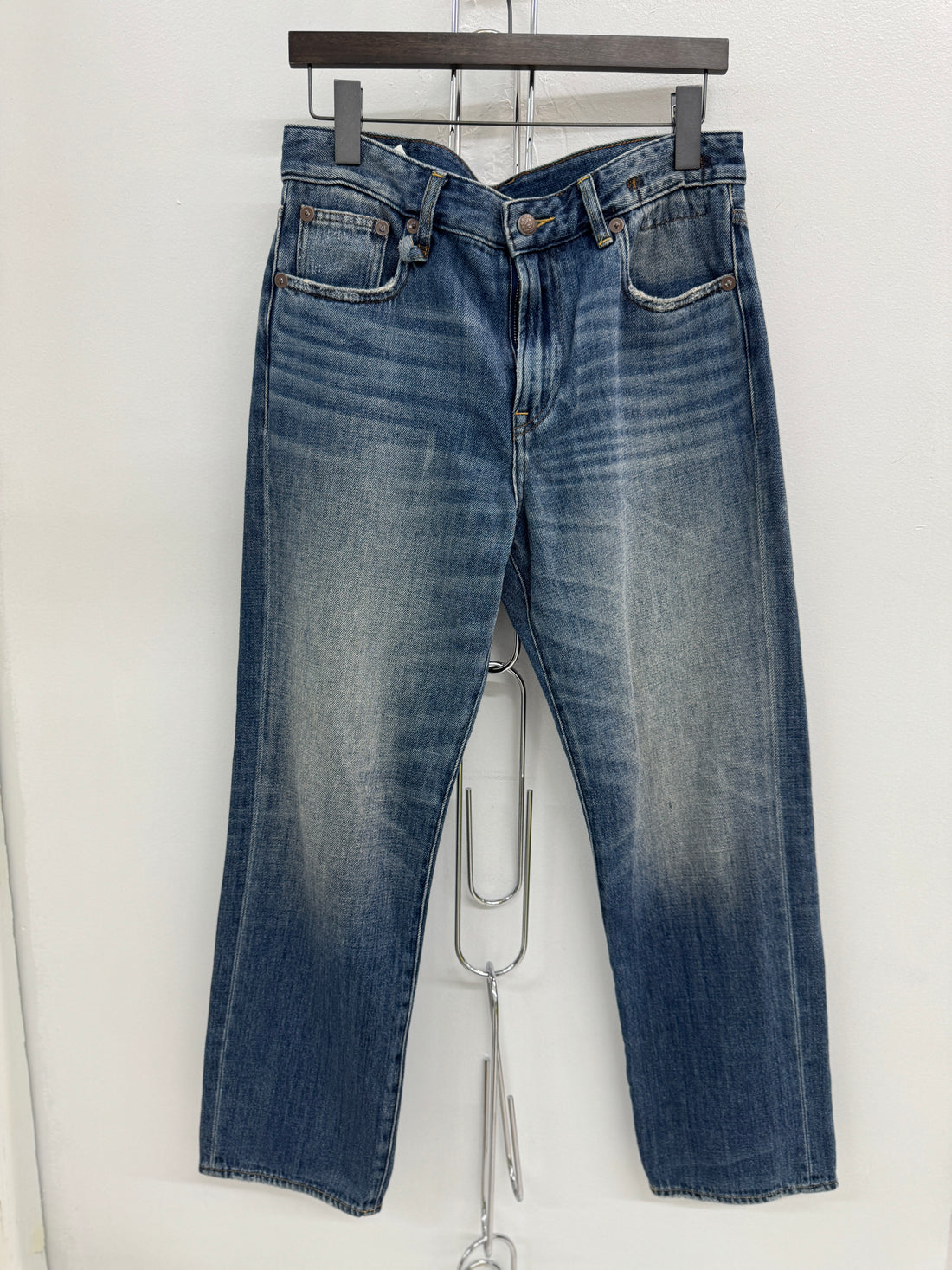 WOMENS R13 LIGHT WASH DENIM JEANS