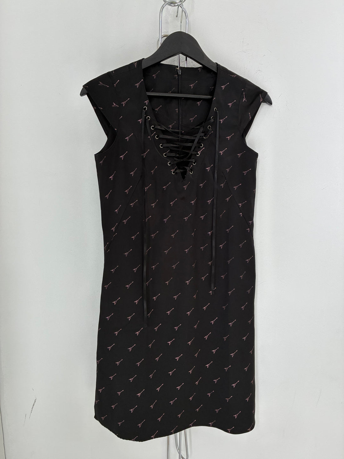 HYSTERIC GLAMOUR VINTAGE GUITAR PRINT DRESS