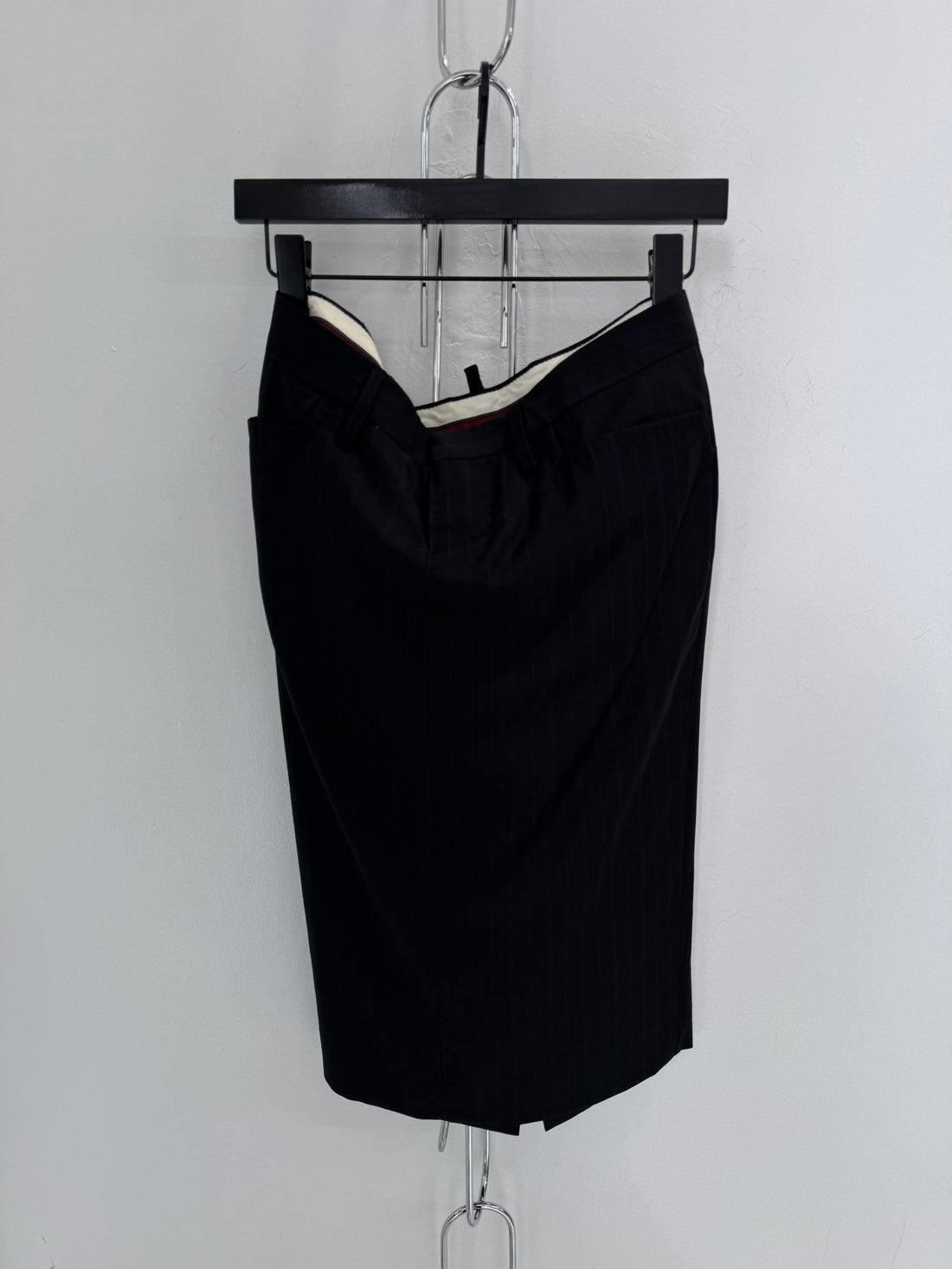 2005 DSQUARED2 PINSTRIPED WOOL BLAZER/SKIRT SET