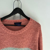 UNDERCOVER FUZZY MOHAIR-BLEND STRIPED SWEATER