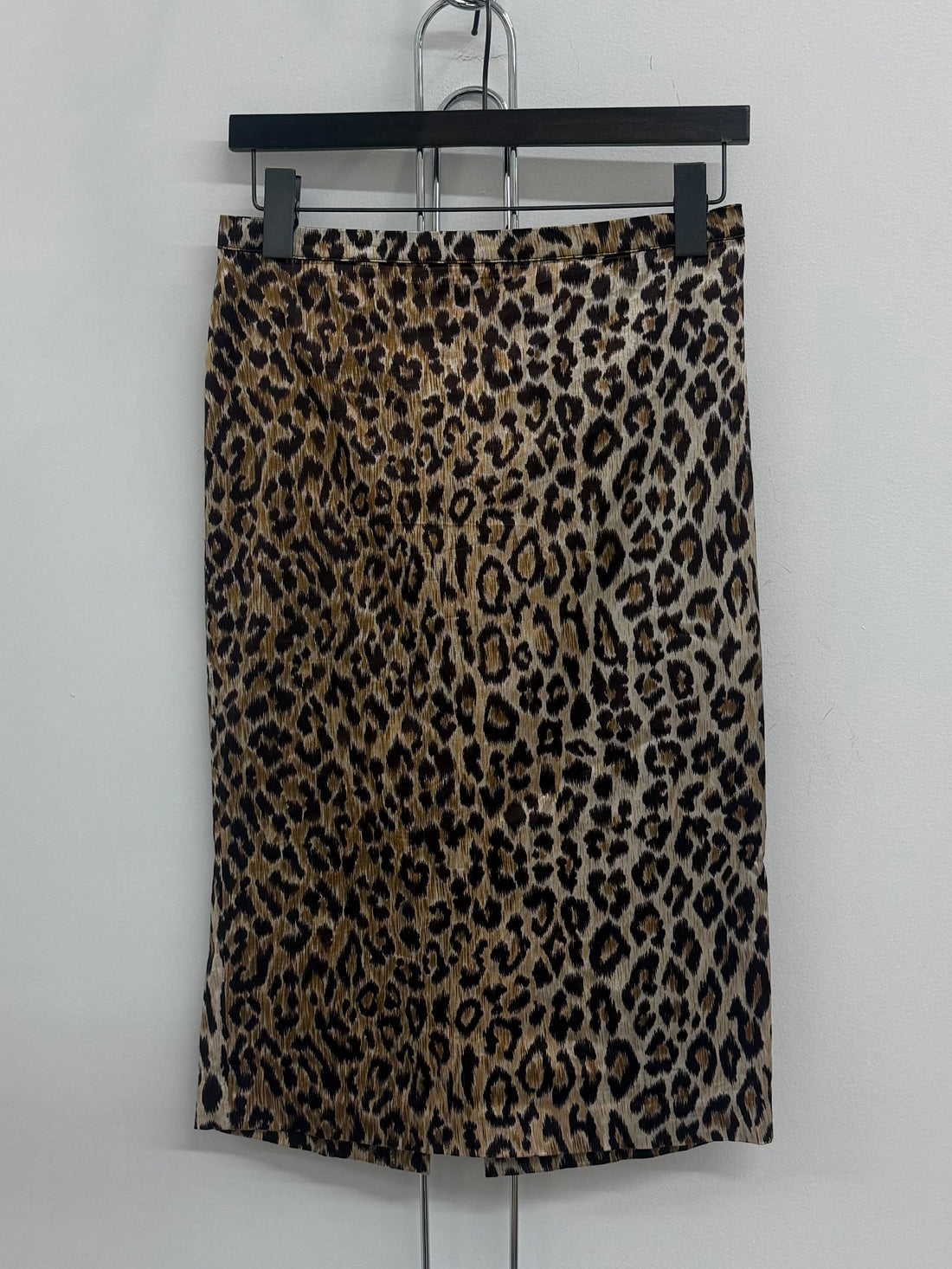 VINTAGE DOLCE & GABBANA LEOPARD PRINT PENCIL SKIRT