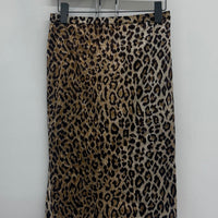 VINTAGE DOLCE & GABBANA LEOPARD PRINT PENCIL SKIRT