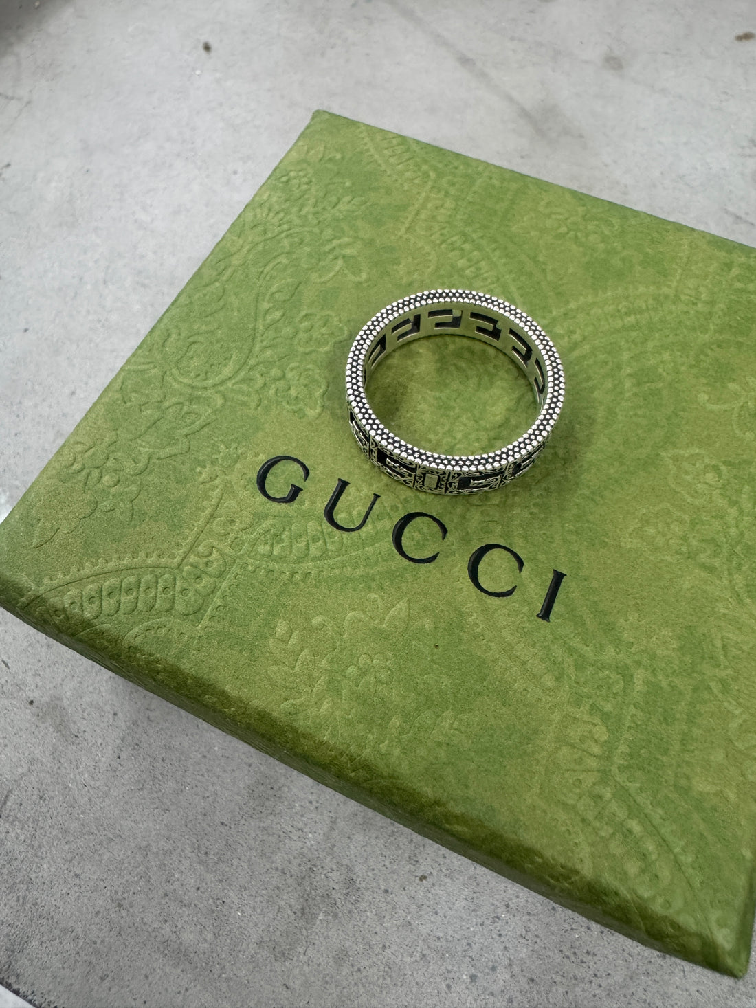 GUCCI G RING 925 SILVER