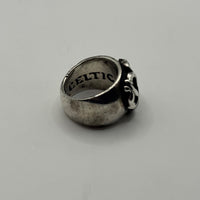 CELTIC ARTS 90S FLOWER RUBY RING
