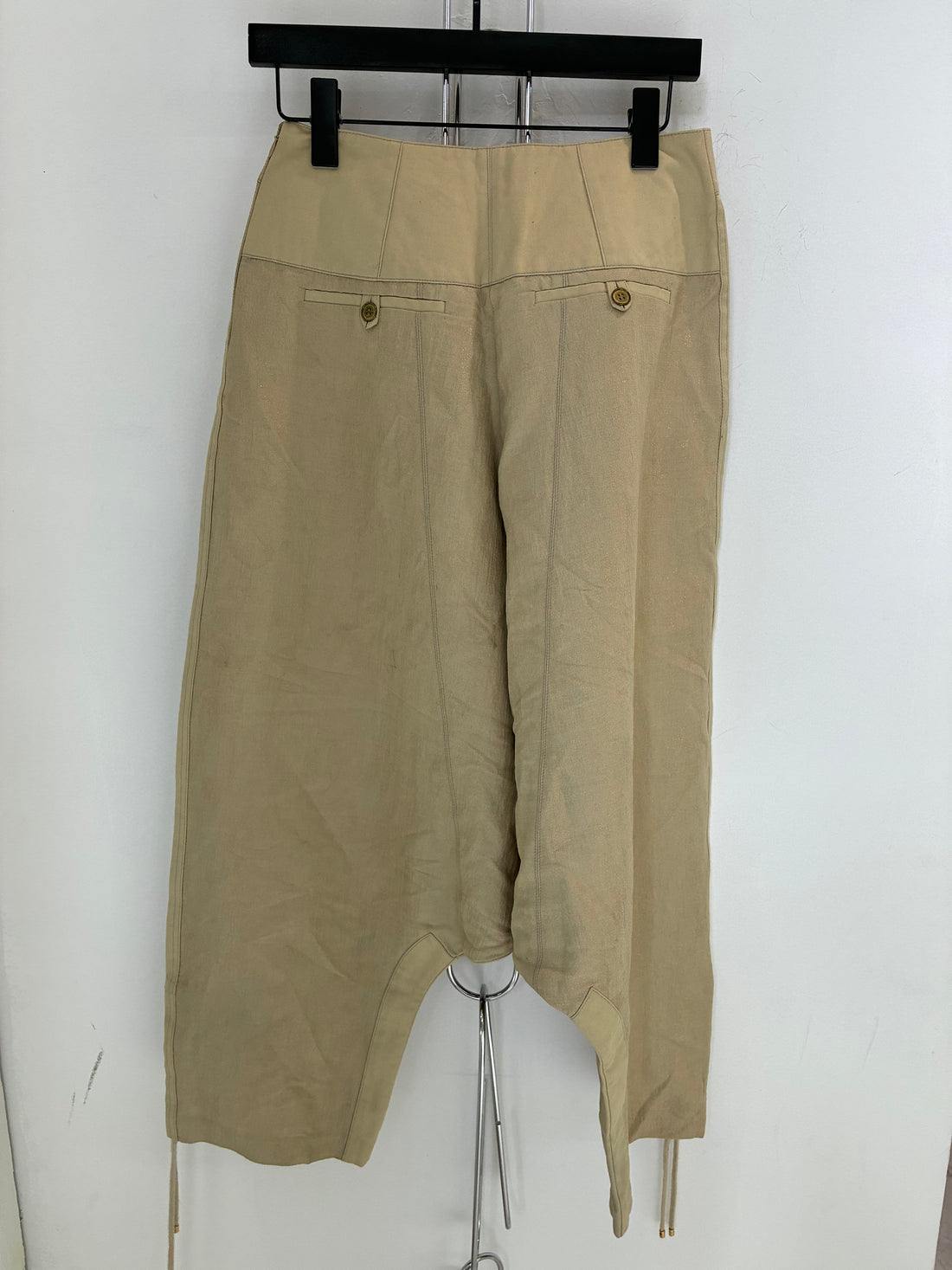 PACO RABANNE SAMPLE DROP CROTCH PANTS
