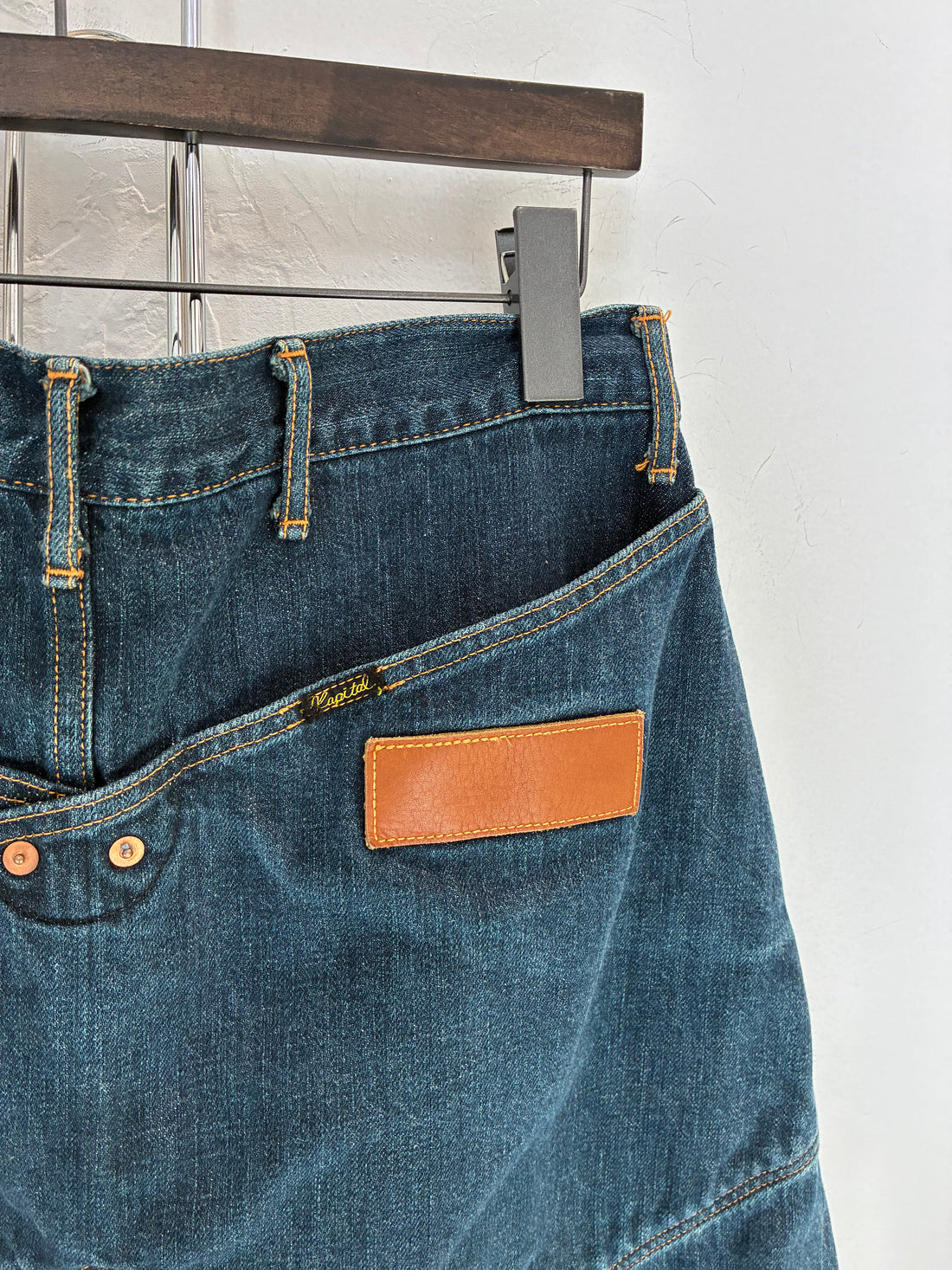 KAPITAL SAROUEL 6 POCKETS DENIM SHORTS