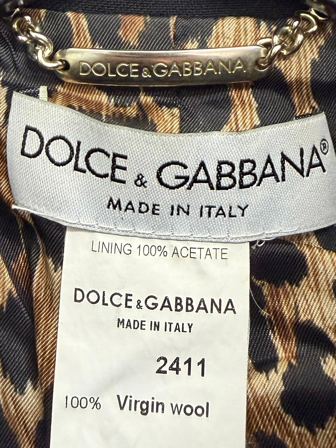 FW2001 DOLCE & GABBANA BLACK WOOL MATCHING SET