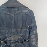2005 DSQUARED2 DENIM MOTO CROPPED JACKET