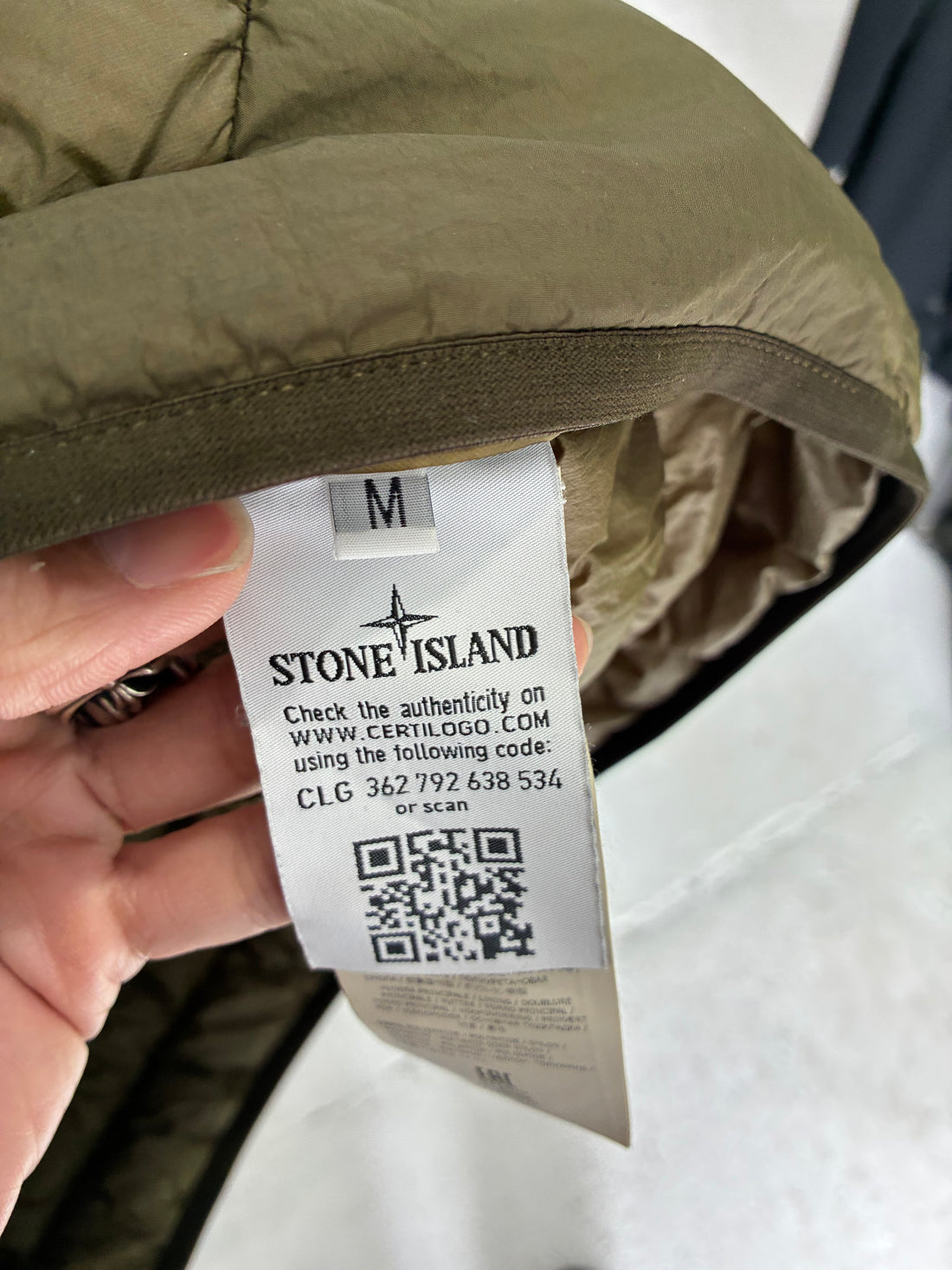 STONE ISLAND GREEN PUFFER JACKET