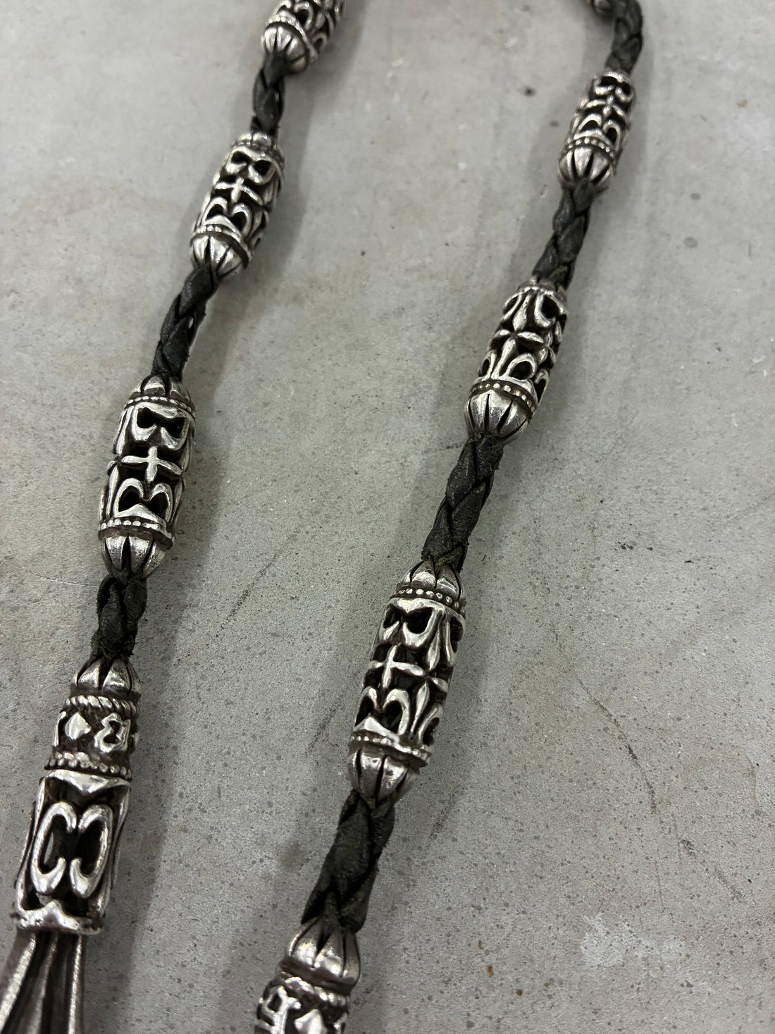 A&G ROCK VINTAGE BRAIDED LEATHER CELTIC CHAIN