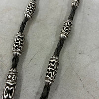 A&G ROCK VINTAGE BRAIDED LEATHER CELTIC CHAIN