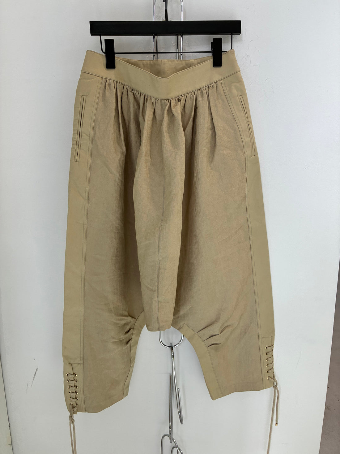 PACO RABANNE SAMPLE DROP CROTCH PANTS