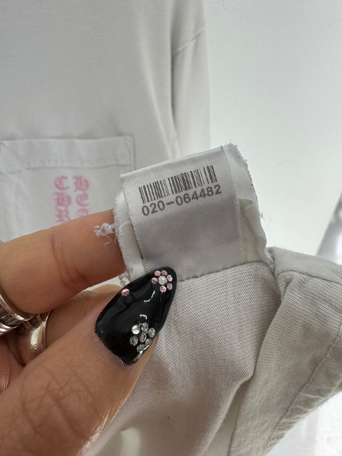 CHROME HEARTS PINK FLAMES LONG SLEEVE SHIRT