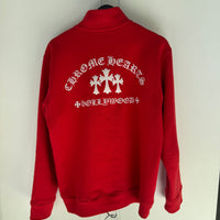 CHROME HEARTS TRIPLE PATCH RED QUARTER ZIP