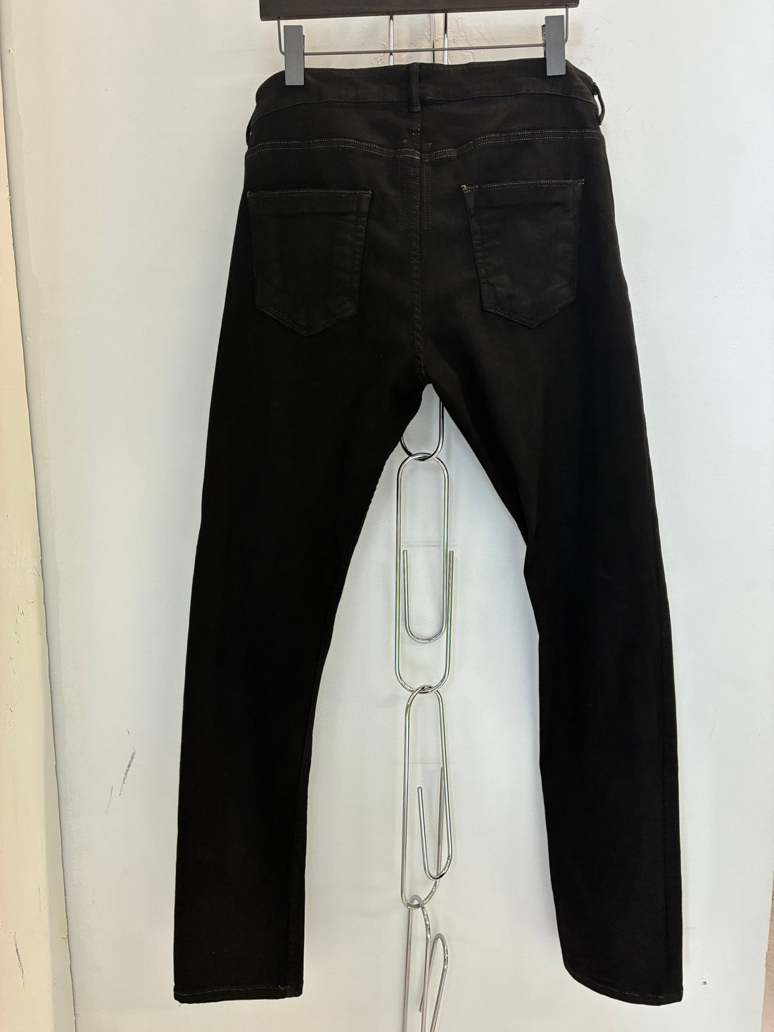 RICK OWENS WAXED DETROIT JEANS