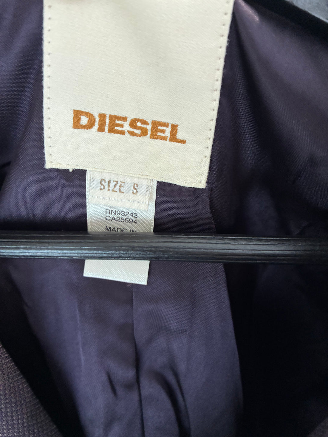 DIESEL WOOL BLEND UTILITY JACKET