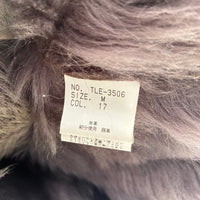 TORNADO MART PATCHWORK LEATHER AND SHEARLING COAT