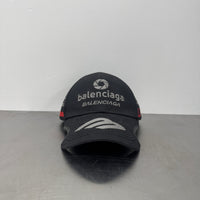 BALENCIAGA MULTI LOGO TEAM HAT BLACK